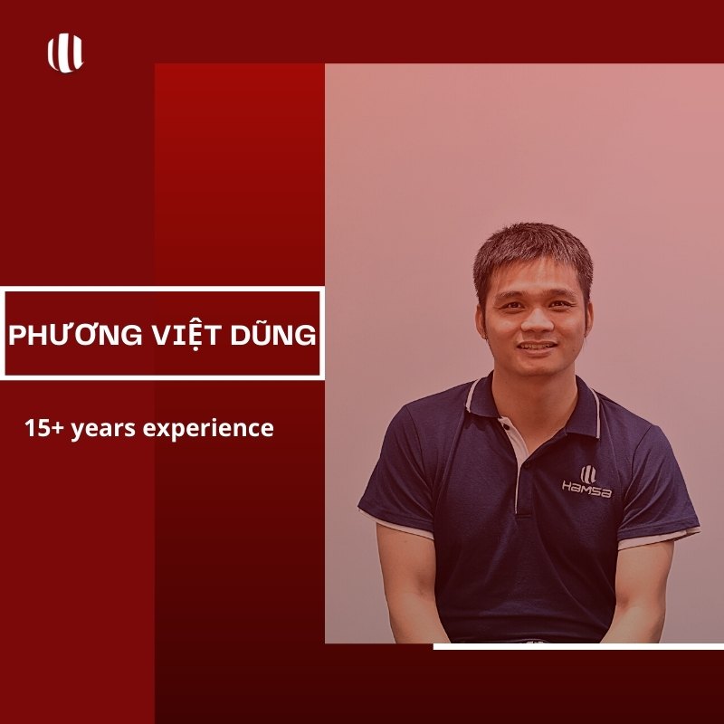 Ảnh chân dung anh Phương Việt Dũng 10 năm kinh nghiệm công ty Hamsa Technologies